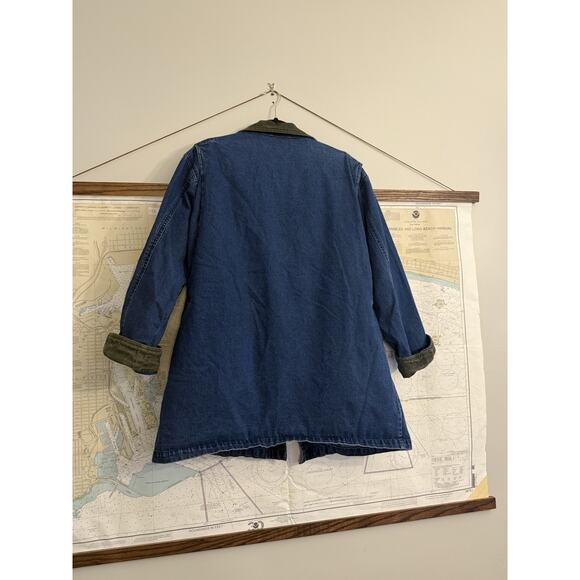 LL Bean Vintage Blanket Lined Jean Chore Coat Barn Jacket Men’s XL - Picture 13 of 14